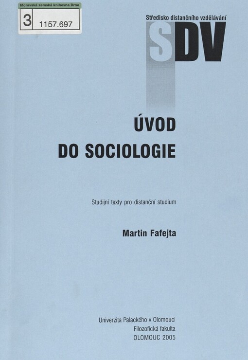 Úvod do sociologie