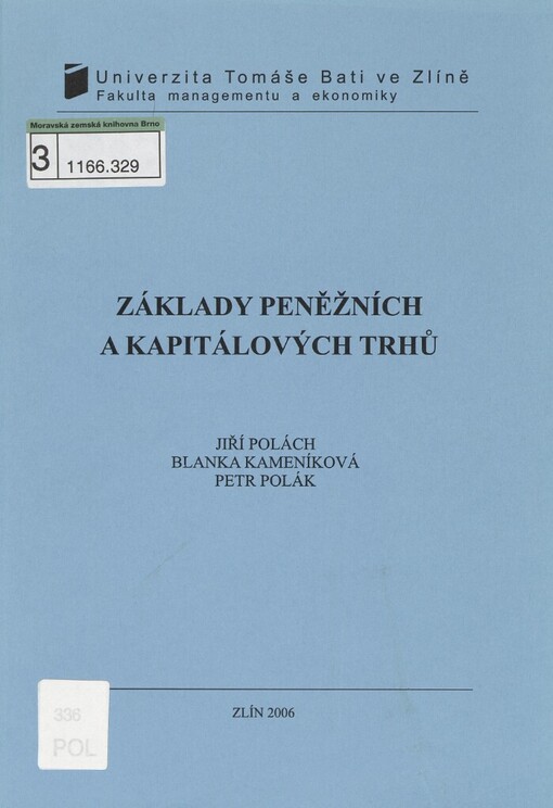 Základy peněžních a kapitálových trhů