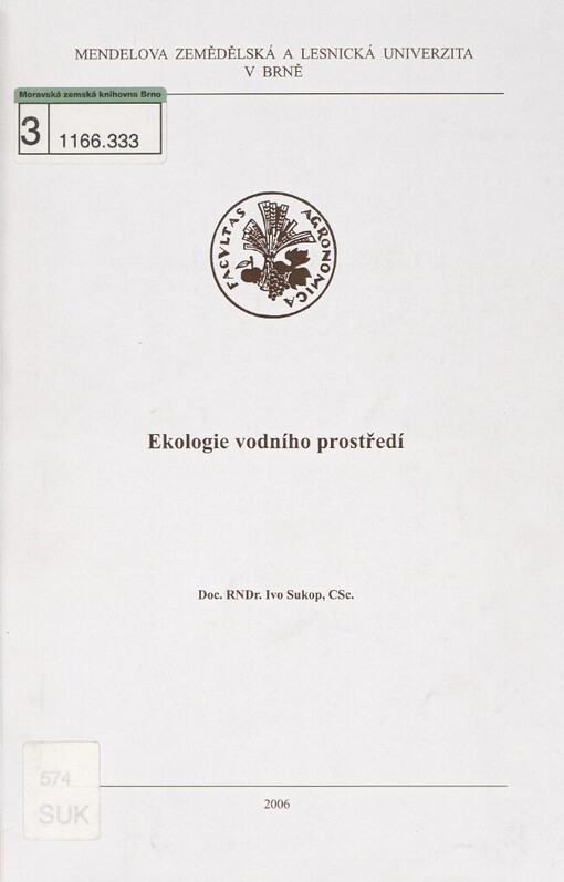 Ekologie vodního prostředí