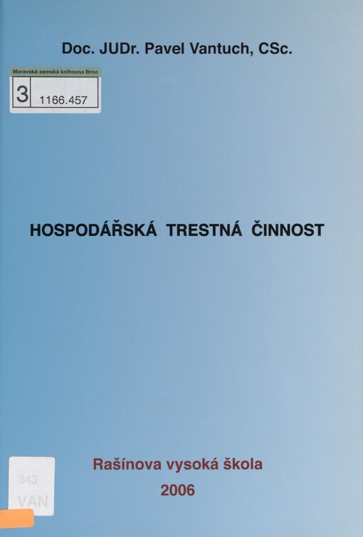 Hospodářská trestná činnost