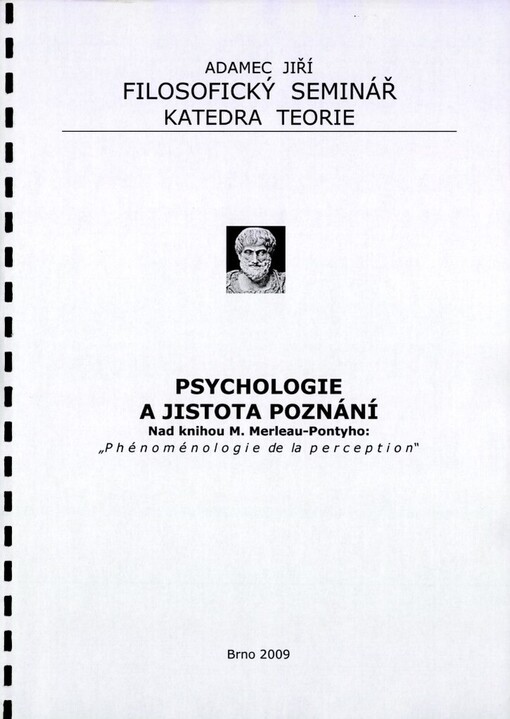 Psychologie a jistota poznání :nad knihou M. Merleau-Pontyho: 
