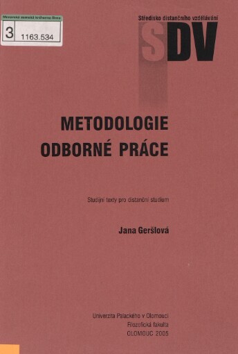 Metodologie odborné práce