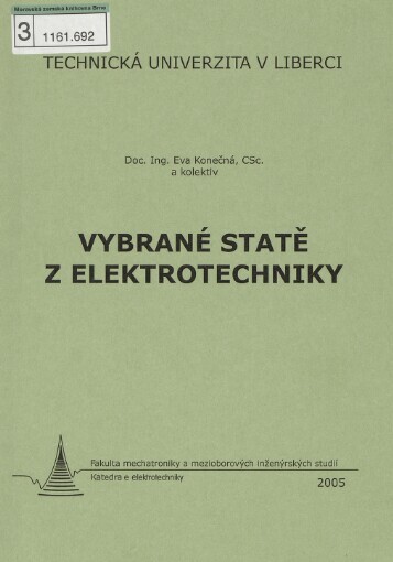 Vybrané statě z elektrotechniky