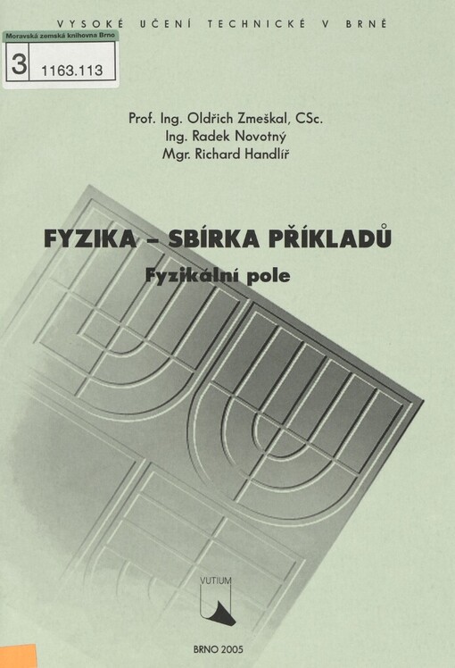 Fyzika - sbírka příkladů: fyzikální pole