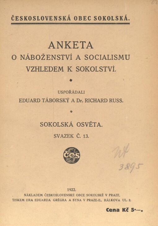 Anketa o náboženství a socialismu vzhledem k sokolství