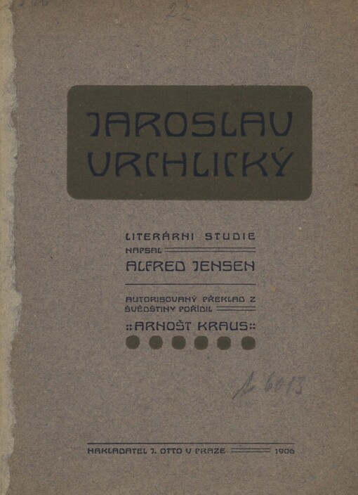 Jaroslav Vrchlický :literární studie