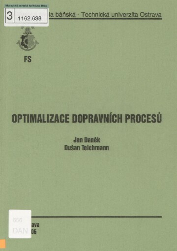 Optimalizace dopravních procesů