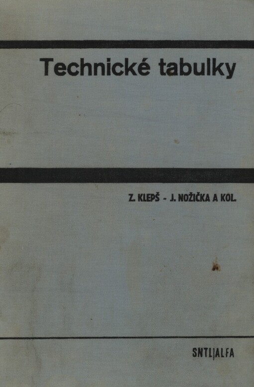 Technické tabulky :Příručka pro vys. školy