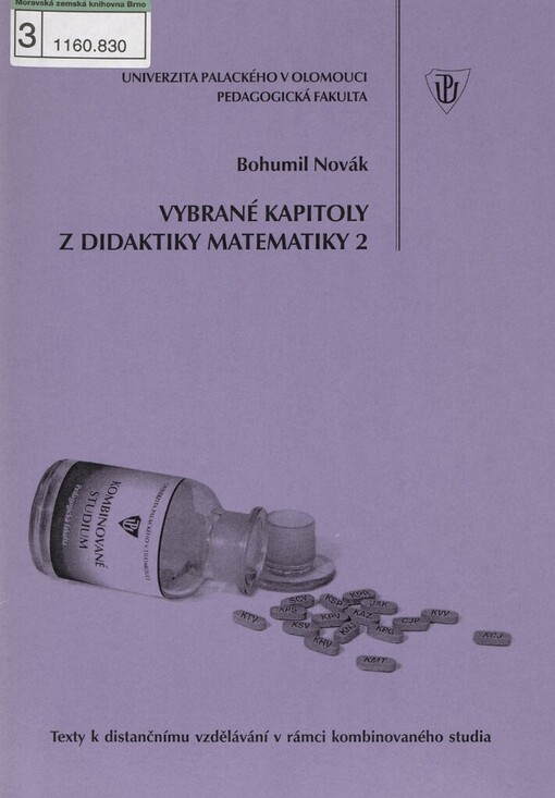 Vybrané kapitoly z didaktiky matematiky 2 :(pro studium učitelství pro 1. stupeň ZŠ)