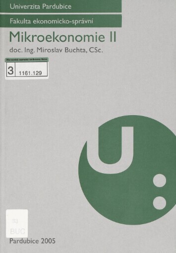 Mikroekonomie II