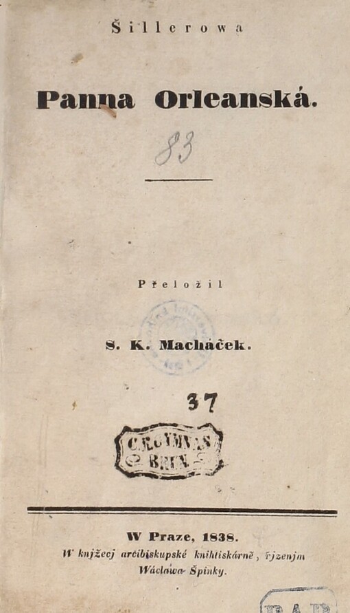 Šillerowa Panna Orleanská
