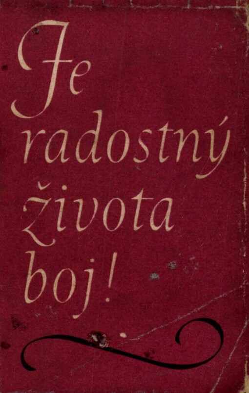 Je radostný života boj! :z knih poesie vydaných v roce 1958 : propagační almanach