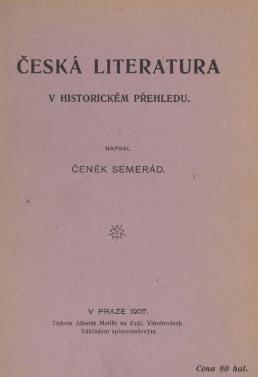 Česká literatura v historickém přehledu