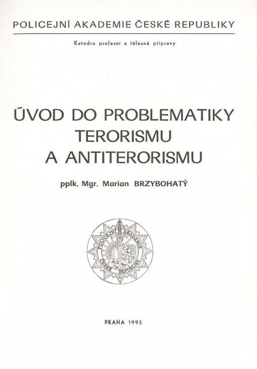 Úvod do problematiky terorismu a antiterorismu