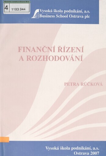 Finanční řízení a rozhodování