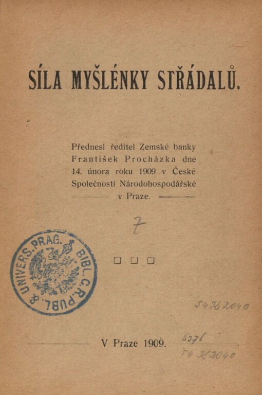 Síla myšlenky střádalů