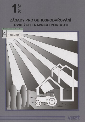 Zásady pro obhospodařování trvalých travních porostů