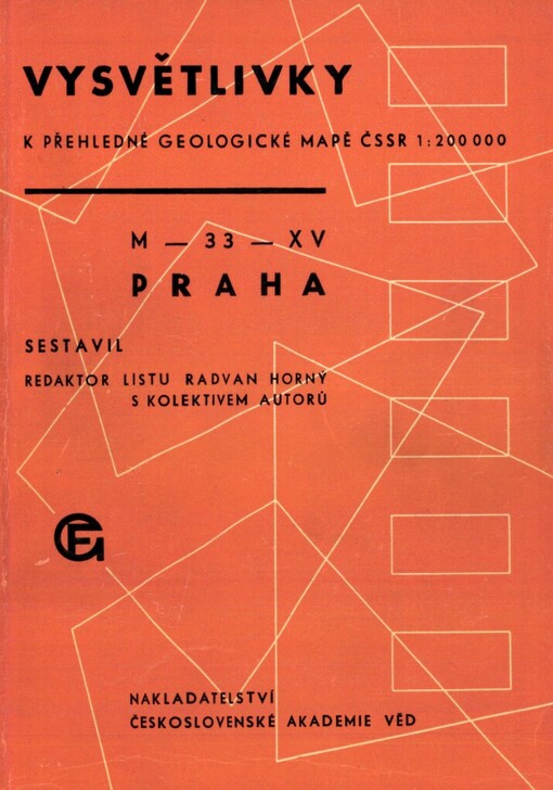 Vysvětlivky k přehledné geologické mapě ČSSR [měřítko] 1:200000 M-33-XV Praha