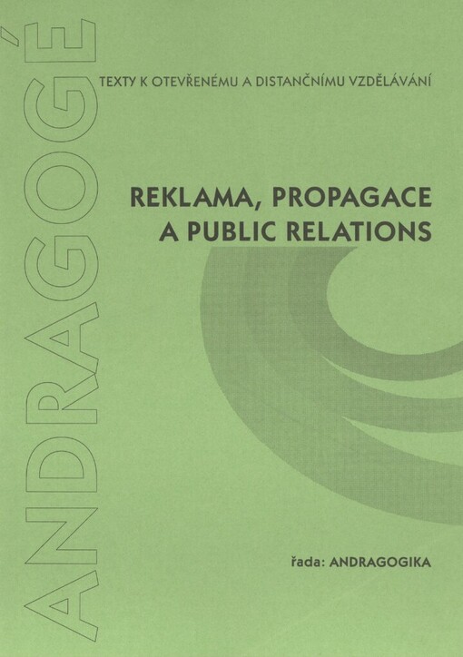 Reklama, propagace a public relations