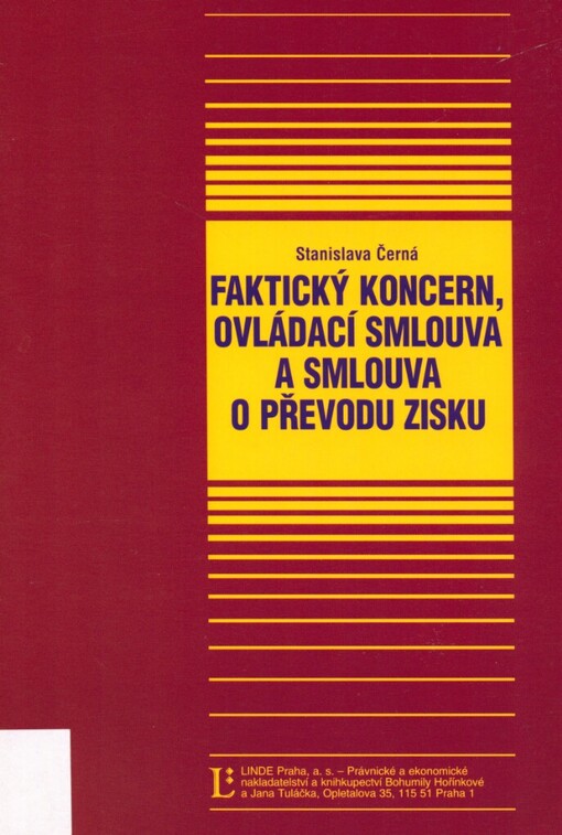 Faktický koncern, ovládací smlouva a smlouva o převodu zisku