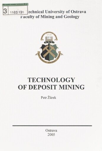 Technology of deposit mining