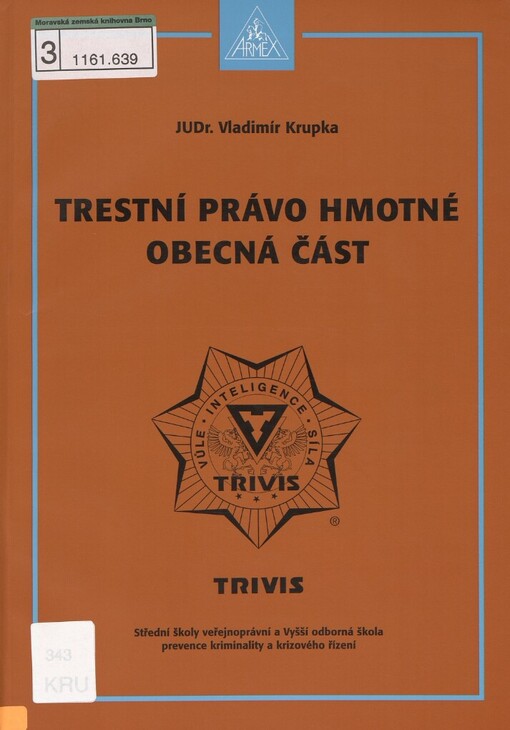 Trestní právo hmotné: obecná část