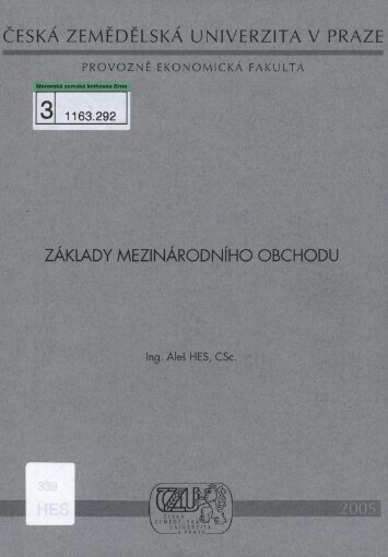 Základy mezinárodního obchodu