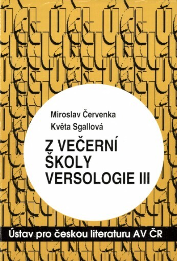 Z večerní školy versologie