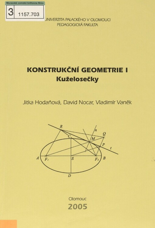 Konstrukční geometrie I: kuželosečky