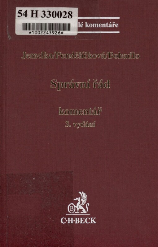 Správní řád: komentář