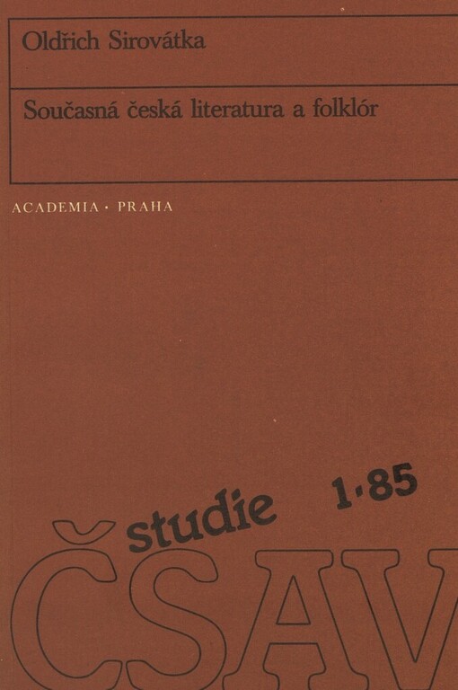 Současná česká literatura a folklór