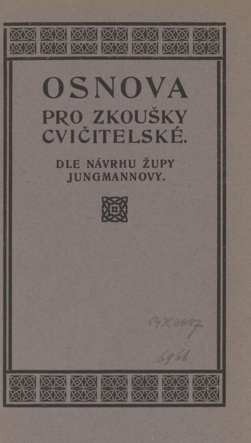 Osnova pro zkoušky cvičitelské