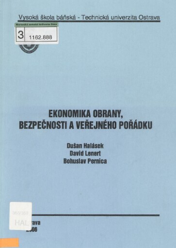 Ekonomika obrany, bezpečnosti a veřejného pořádku