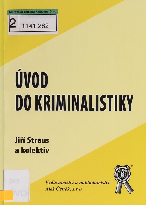 Úvod do kriminalistiky