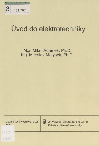 Úvod do elektrotechniky