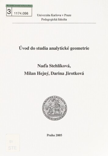 Úvod do studia analytické geometrie