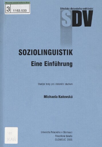 Soziolinguistik: eine Einführung