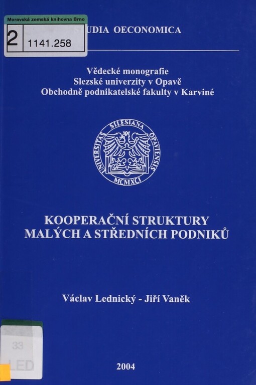 Kooperační struktury malých a středních podniků