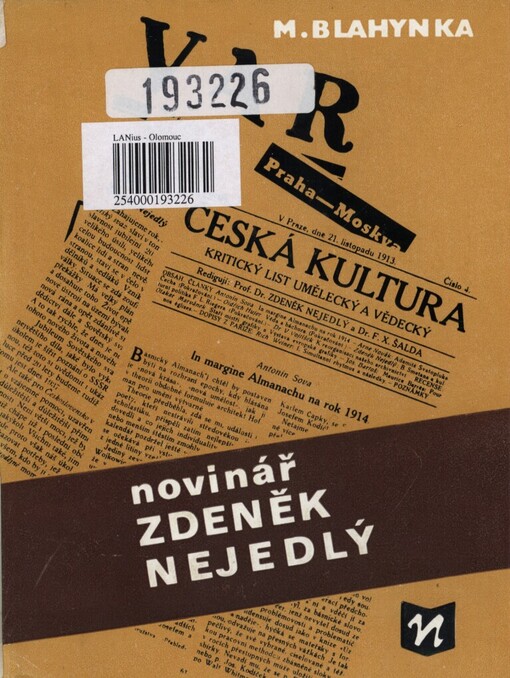 Novinář Zdeněk Nejedlý