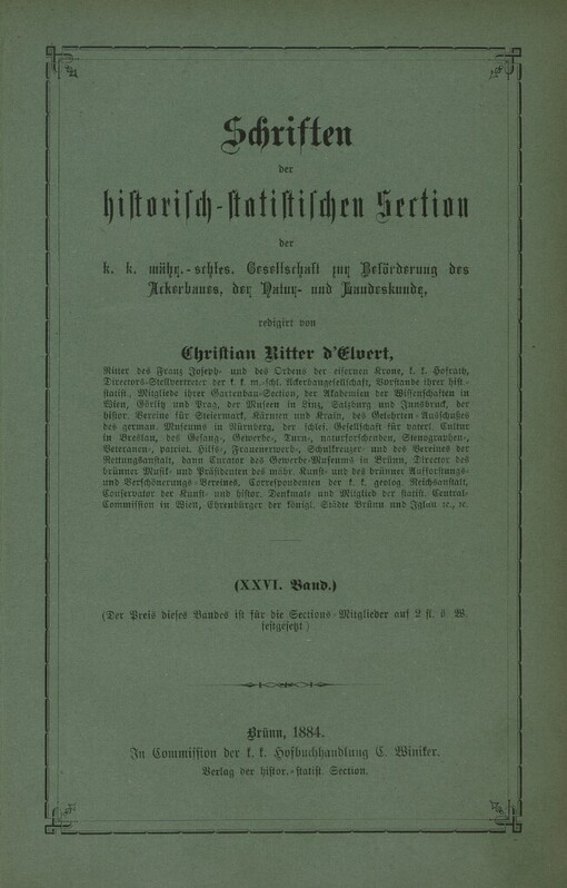 Zur Geschichte des Deutschthums in Oesterreich-Ungarn, mit besonderer Rücksicht auf die slavisch-ungarischen Länder