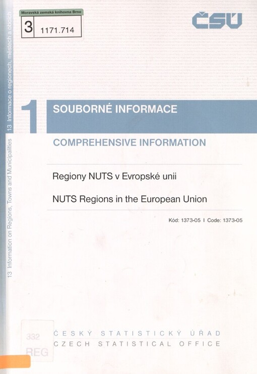Regiony NUTS v Evropské unii =NUTS regions in the European Union
