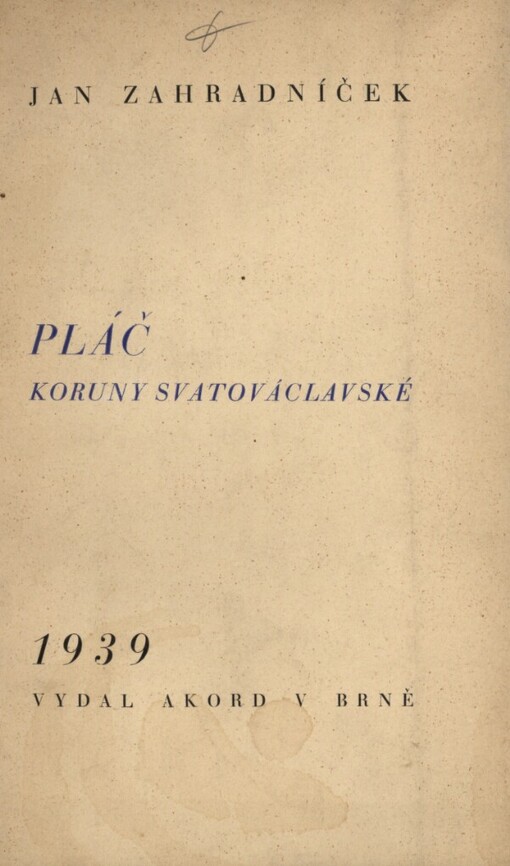 Pláč koruny svatováclavské