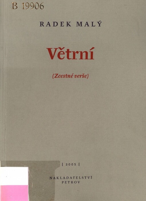 Větrní: (zcestné verše)