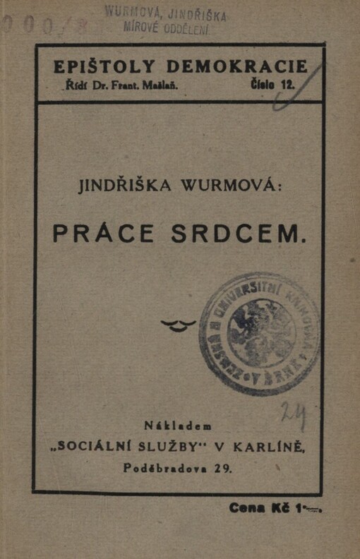 Práce srdcem :sociální služba
