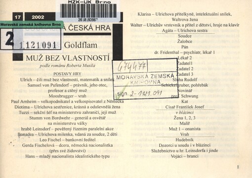 Muž bez vlastností