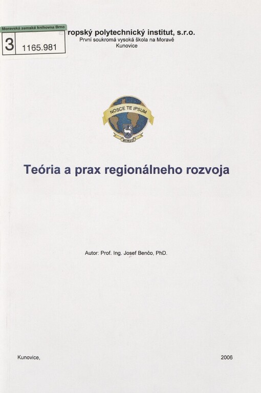 Teória a prax regionálneho rozvoja