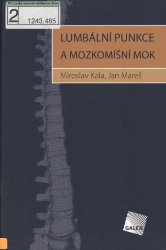 Lumbální punkce a mozkomíšní mok