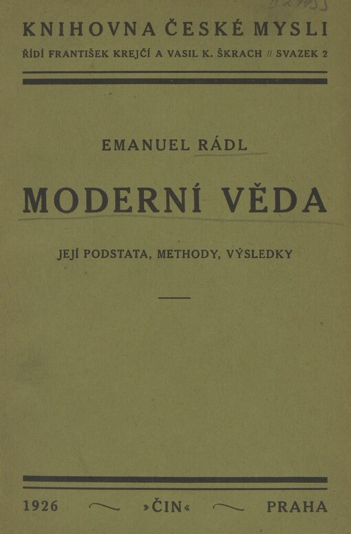 Moderní věda :její podstata, methody, výsledky