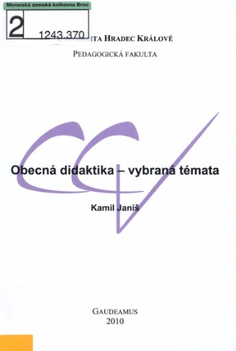 Obecná didaktika - vybraná témata