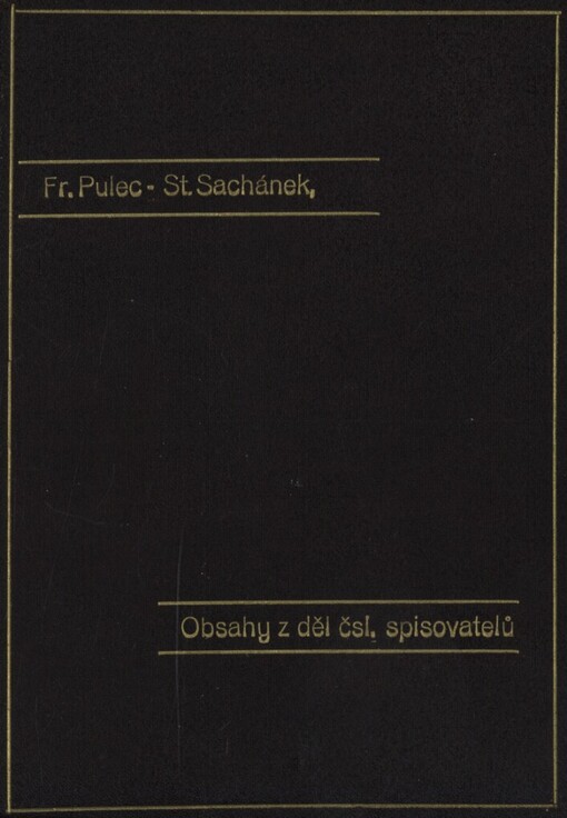 Obsahy z děl československých spisovatelů